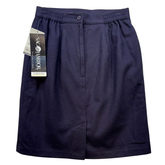 Sag Harbor Womens Wool Skirt 8P Petite Purple - Picture 9 of 11